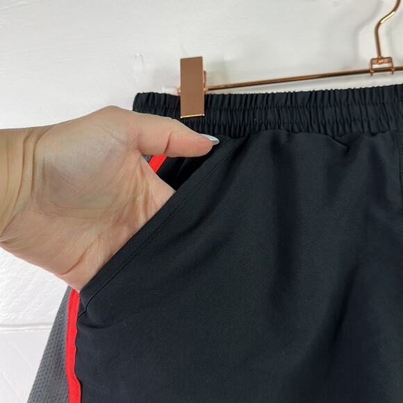 UNDER ARMOUR‎ Black Gray Coral Running Workout Gym Bike Shorts Size Small - Picture 5 of 9